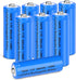 winbasic 14430 LiFePo4 3.2v Rechargeable Batteries, 500mAh for Outdoor Solar Garden Lights, Tooth