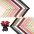 COIDEA 20 Sheets Waterproof Flower Wrapping Paper, Gold Edge Korean Florist Supplies for DIY