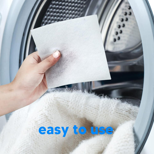 Laundry Whitener Sheets, 60 Count, Chlorine Free, Fragrance Free Bleach for White Clothes