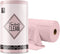 Microfiber Cleaning Cloth Roll - 75 Pack, 12" x 12", Reusable Washable Rags (Pink)