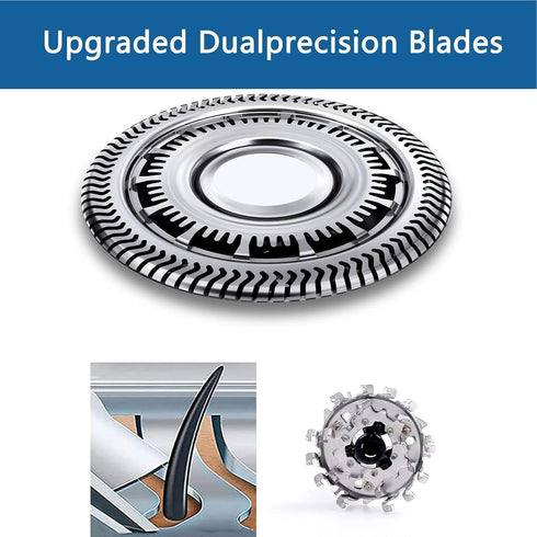 SH60 Replacement Heads Blades for Philips Shaver S6000 Series, SH60 Shaving Replacement Heads