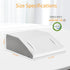 Memory Foam Leg Elevation Pillow for Sleeping, Knee Wedge Pillow for Back Pain, Swelling, After Surgery, Non-Slip Base,