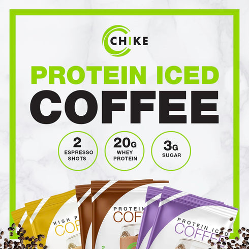 Chike High Protein Iced Coffee Sampler Pack - Naturally Sweetened, 20 G Protein, 2 Shots Espresso, Non-GMO, Keto
