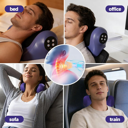 Kyntria 3 3-in-1 2000mAH Neck Massager with Heat, Neck and Shoulder Relaxer, Cervical Spine Alignment for Pain Relief