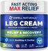 OWELL NATURALS Maximum Strength Relief Legs Cream - Fast Acting Natural with Aloe Vera and Vitamin E