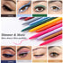 eyeliner pencil waterproof retractable eyeliner creamy pigmented smudge proof eye liner pen shimmer Dark Blue