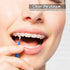 Quacc 50pcs Soft Interdental Brush Flossers, Blue, Oral Flossing Head Tooth Cleaning Tool for Effective Dental Care