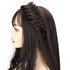 Wide Messy Braided Headband with Teeth, Synthetic Hair Plaited Headband, High Elasticity Braids for Girls & Women