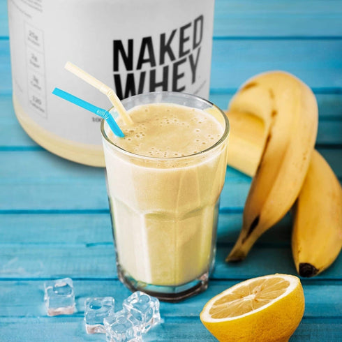 Naked Vanilla Whey Protein 1Lb: All Natural Grass Fed Whey Powder with Vanilla & Coconut Sugar, 12 Servings, GMO-Free