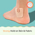 Pack 24 1/8 ZenToes U-Shaped Felt Callus Pads | Protect Calluses from Rubbing on Shoes | Reduce Foot and Heel Pain |
