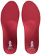 Custom Full Length Insoles for Kids - Red, Large, Heel Grid Reduces Slippage, Biomechanical Control for Pain Relief