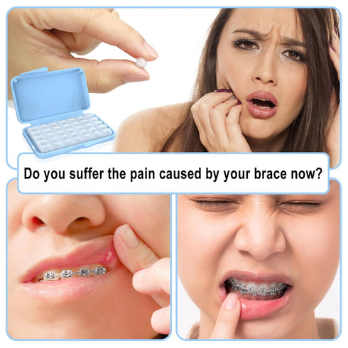 BVN Braces Wax Dental Wax: 20 Boxes Orthodontic Wax Strips, Relief Wax for Braces Wearer, Tooth Wax