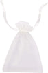 ATCG 100pcs Drawstring Organza Pouches, 3x4 Inches, Wedding Party Jewelry Favor Bags (WHITE)