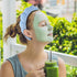 Sponge Spa Headband Set - Blue Makeup Headband and Wrist Washband for Face Washing, Skincare, Shower, Mother's Day Gifts