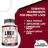 Liver Cleanse & Detox Supplement with Milk Thistle, Artichoke, Dandelion, Turmeric, Choline, 60 Capsules