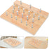 UPKOCH Hand Therapy Dexterity Training Board - Wooden Finger Exercise Device