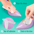 Metatarsal Pads, Soft Cushion Design for Women's High Heel Pain Relief, Shock Absorbing, 3 Pairs (Clear)