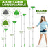 RONSUNG 82'' 4 4 Wall Cleaner Triangle Mop with Long Handle - Wall Scrubber, Cleaning Washer Tool with Microfiber
