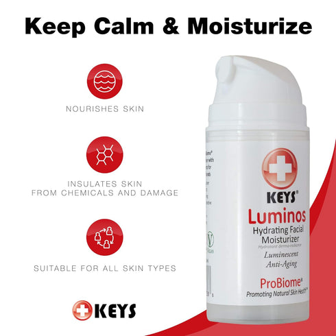 Keys Care Luminos Hydrating Clear Natural Moisturizer - Anti-Aging Makeup Base for Radiant Skin - All Skin Types