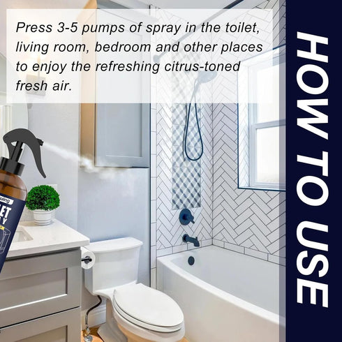 The Spritz Before You Poo Toilet Spray - Citrus Scent, 4.2 Fl Oz | Great for Home, Office, Travel & Public Restrooms