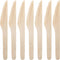 MATANA 100% Natural Disposable Bamboo Wooden Knives, 6.5" Inch (200 Pack), Compostable Cutlery for Events