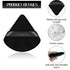 8 Pieces Triangle Makeup Puff with 4 Travel Cases, Reusable Velour Cosmetic Foundation Blender Sponge for Loose Powder