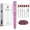 MelodySusie Electric USB Nail Drill Machine, PC120I Portable Efile Set for Acrylic Gel Nails, Purple