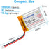 MakerHawk 3.7V 700mAh 603040 Ph1.25 (2 Lipo Battery Rechargeable Lithium Polymer Battery Micro Connector Integrated