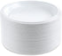 Blue Sky 100 Count Disposable Plastic Plates, White, 6-Inch