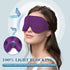 ZGGCD Light Blocking Sleep Mask for Side Sleepers, 3D Contoured Eye Cover with Adjustable Strap, Purple