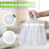 4 Gallon Small Trash Bags, 105 Count, Tear & Leak Resistant Garbage Bags for Bathroom White Trash Can Liners