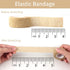 JIAKAI 6pc-1 Inch Wide Skin Colour Elastic Self- Adhesive Bandage Finger Tape,Wrap Bandages, for Wrist and Ankle
