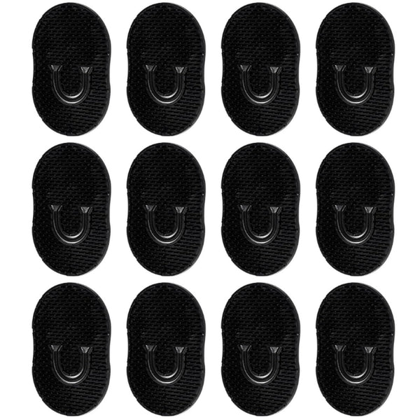 zuylikxy 12 Pcs Soft Pocket Palm Combs Black Shampoo Scalp Massager, Mini Slick