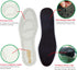 Leather Insoles for Men, Black Thin Inserts for Dress Shoes, Nonslip Shoe Pads (3 Pairs, US 9-9.5)
