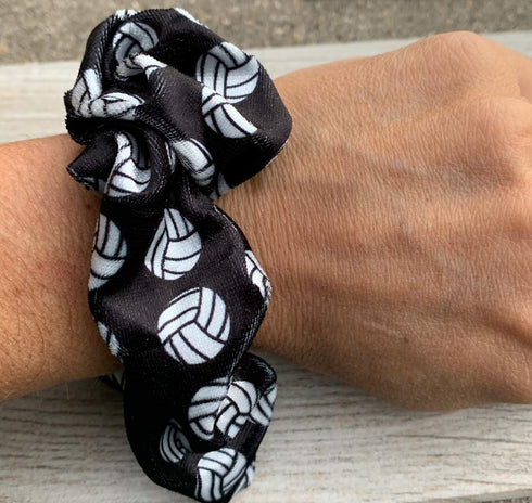 Premium Velvet No Crease Volleyball Hair Elastics and Accessories Gift for Girls, Teens, and Teams