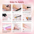 ROSALIND Poly Nail Gel Kit - 20 Colors + 76 Nail Art Accessories | Clear Nude Poly Nails Gel Kit Starter with Mini UV