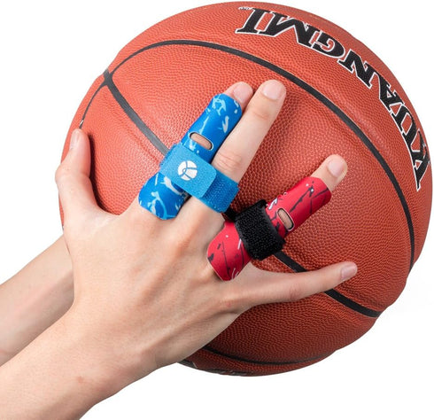 Kuangmi Finger Sleeve Support Protector, Finger Splint Brace for Pain Relief and Sports Injury Prevention