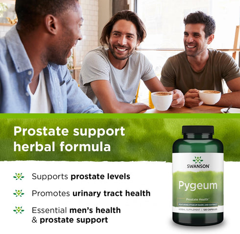 Swanson Pygeum Herbal Supplement - 400mg for Male Prostate Health - 120 Capsules