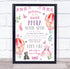 The Card Zoo New Baby Birth Nursery Christening Girl Hot Air Balloon Keepsake Gift Print