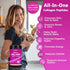 ZEBORA Collagen Peptides Powder | 50 Servings | Hydrolyzed Multi Collagen Type I II III V X with Hyaluronic Acid &