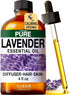 Set Set 2x4 oz Patchouli Essential Oil for Diffuser & Lavender Oil Essential Oil for Diffuser - Aromatherapy Grade
