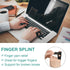 Small Trigger Finger Splint, 2 Pack Pinkie Finger Brace for Immobilization and Sport Injuries (Black)