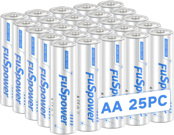 AA Batteries Double A 1.5V LR6 Alkaline Battery (25 Pcs)