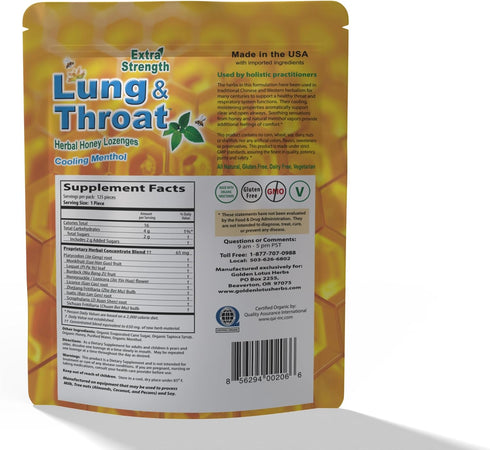 Lozenges (0.5-Kilo) Lung & Throat Herbal - QAI Certified Organic