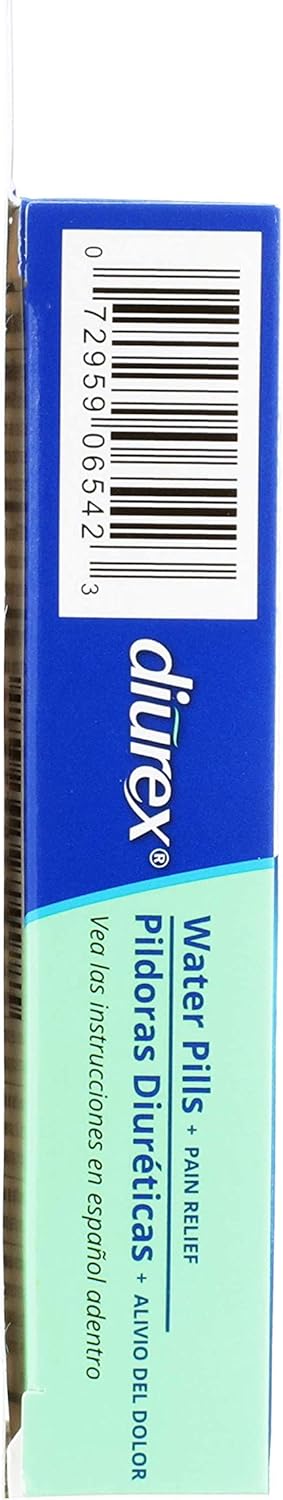 Diurex Water Pills + Pain Relief - Relieve Water Bloat, Cramps, & Fatigue - 42 Count