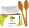 100% Biodegradable Spoons - 100 PCS Heavy-Duty Vegetable Fiber Spoons, 6.7” Long, Eco-Friendly Cutlery for All Occasions