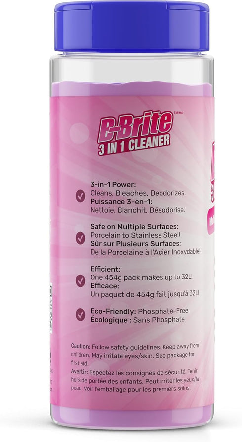 3 in 1 All Purpose Cleaner - Bleaches, Cleans, Deodorizes - Multi-Surface Cleaner for Kitchen, Bathroom, Floor