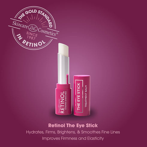 Retinol Anti-Aging Eye Stick – Treatment Balm for Younger Looking Eyes – Hydrates, Firms, Brightens Fine Lines