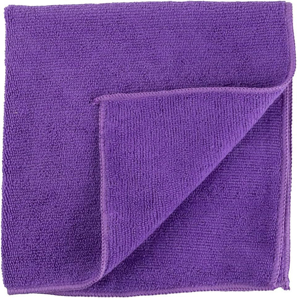 Restaurantware Clean Tek Professional Cleaning Cloths, 16 x 16 Inch, 10 Lint Free Microfiber Towels