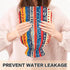 tplaotee 2Lwater Tummy Red and Blue Stripe Pattern Doodle Art hot Waterbottle with Soft Cover, Bags for Warmer,Pain